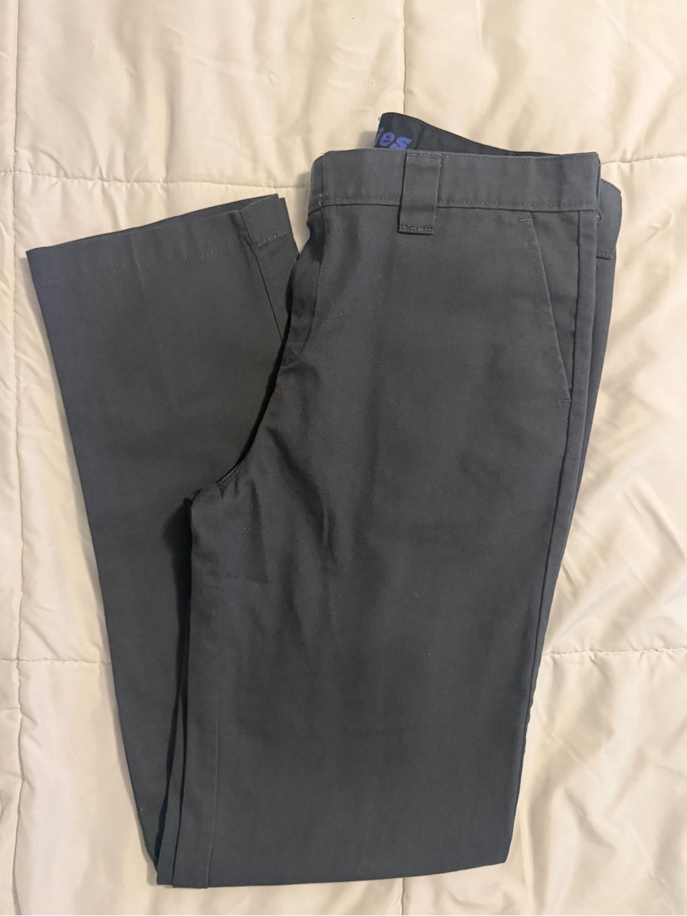 Dickies Men’s Dark Gray Straight Leg Dress Pants - Picture 1 of 4